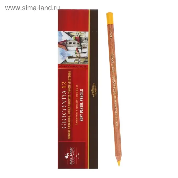 Пастель сухая в карандаше Koh-I-Noor 8820/021 GIOCONDA Soft, желтый неаполь Пастель сухая в карандаше Koh-I-Noor 8820/021 GIOCONDA Soft, желтый неаполь