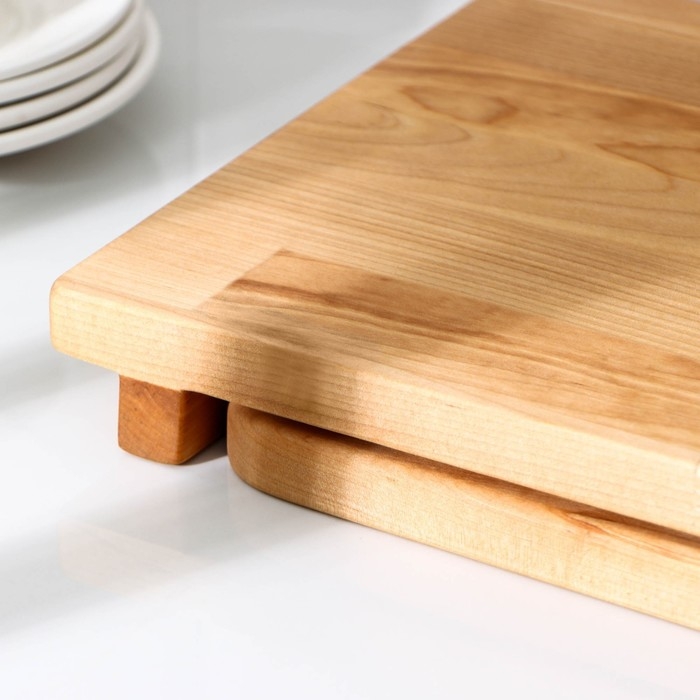 Доска разделочная Adelica, с выдвижным лотком, пропитано минеральным маслом, 30×24 см, лоток 22×22 см, берёза Доска разделочная Adelica, с выдвижным лотком, пропитано минеральным маслом, 30×24 см, лоток 22×22 см, берёза