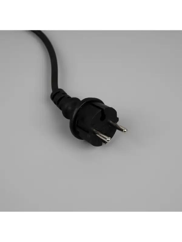 Гирлянда &laquo;Нить&raquo; 10 м, IP65, УМС, тёмная каучуковая нить, 100 LED, свечение белое, мерцание, 220 В