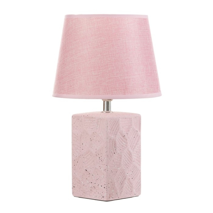 Настольная лампа Настольная лампа "Ариэль" Е14 40Вт розовый 20х20х33 см RISALUX