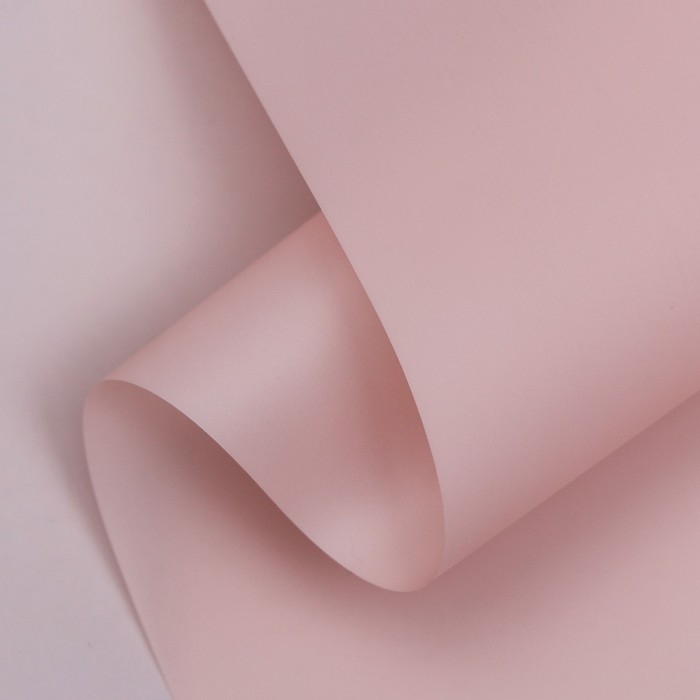 Пленка матовая,  Пленка матовая, "PASTEL",  Светлый лосось 0,59 х 7 м 180гр