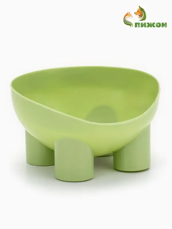 Миска высокая для животных 400 мл, зелёная Миска высокая для животных 400 мл, зелёная