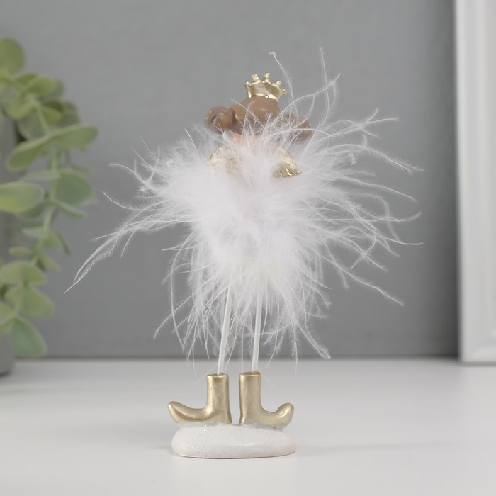 Сувенир полистоун Сувенир полистоун "Ангелочек-принцесса пушок стесняшка" 13х5х4,5 см