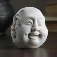 Фигурка &laquo;Многоликий Будда&raquo;, мраморная крошка, 6 см