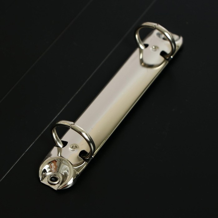 Папка на 2 кольцах А4, Calligrata, 27 мм, 700 мкм, внутренний и торцевой карман, черная Папка на 2 кольцах А4, Calligrata, 27 мм, 700 мкм, внутренний и торцевой карман, черная