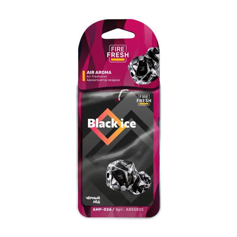 Ароматизатор AVS AMP-026 AIR AROMA (аром. Black ice/ Черный лёд) (бумажные)