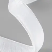 Лента бархатная, 10 мм, 18&plusmn;1 м, белая №01