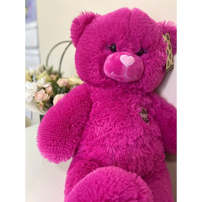 Мягкая игрушка «Мишка», цвет фуксия, 65 см