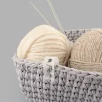 Бирка с кнопкой Hand made, 8&times;1.8 см, 10 шт., белая, чёрная