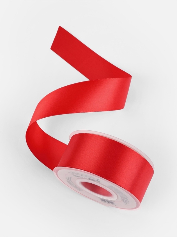 Лента атласная двухсторонняя №0250 38мм*25±1м алый TR Лента атласная двухсторонняя №0250 38мм*25±1м алый TR