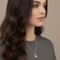 Кулоны парные &laquo;Горы и море&raquo;, 45 см, цвет чернёное серебро