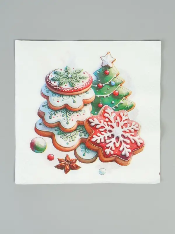 Салфетки бумажные двухслойные «Глазурь», 33х33, 20 шт