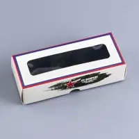 Коробка с обечайкой для 3 конфет, с окном «23 Февраля», 13×5×3.3 см