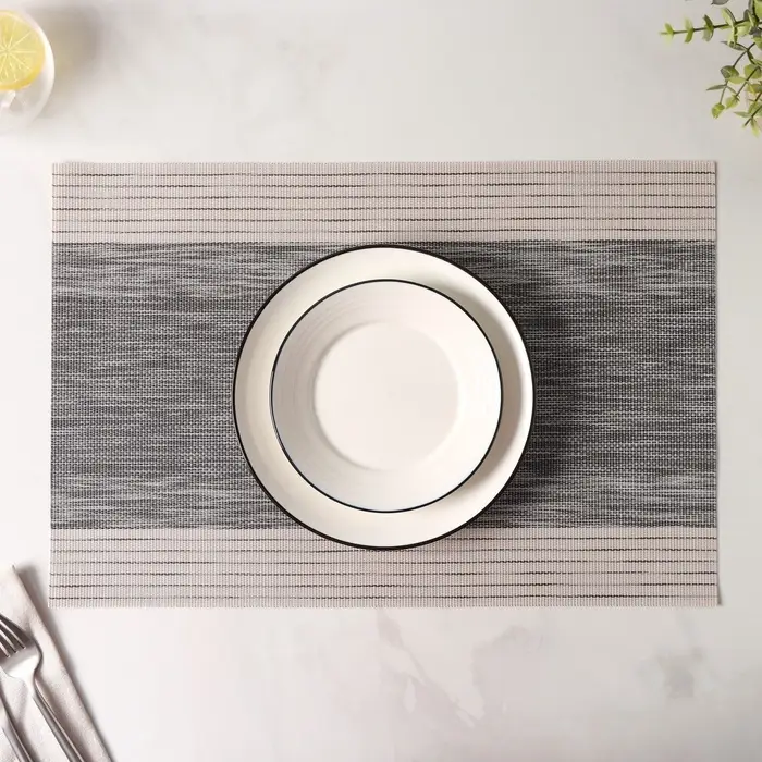 Салфетка сервировочная на стол &laquo;Космос&raquo;, 45&times;30 см, серая