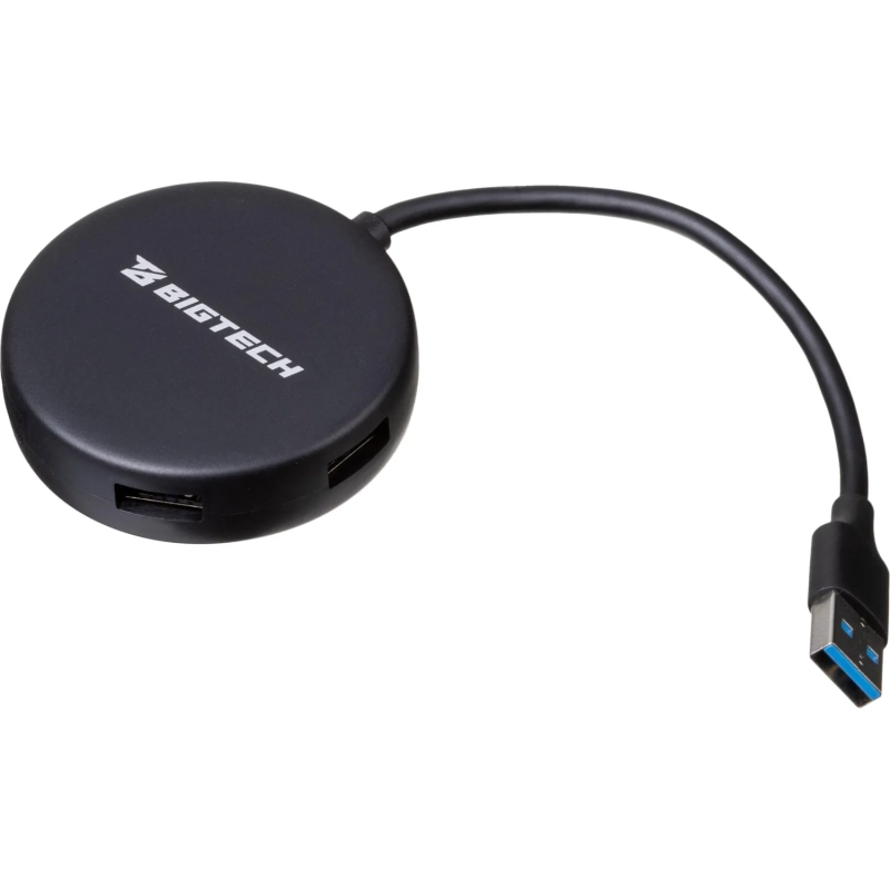 Разветвитель USB  HS004 USB 3.0x4/черный