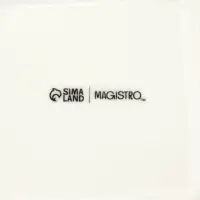 Сахарница Magistro &laquo;Бланш&raquo;, 340 мл, фарфор, белая