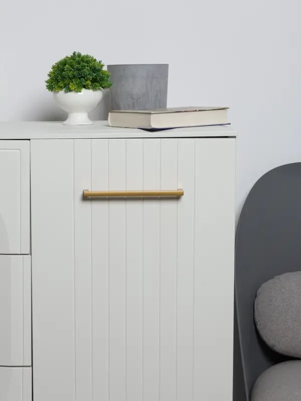 Ручка-скоба CAPPIO SQUARE RSC007, алюминий, м/о 192 мм, цвет матовое золото