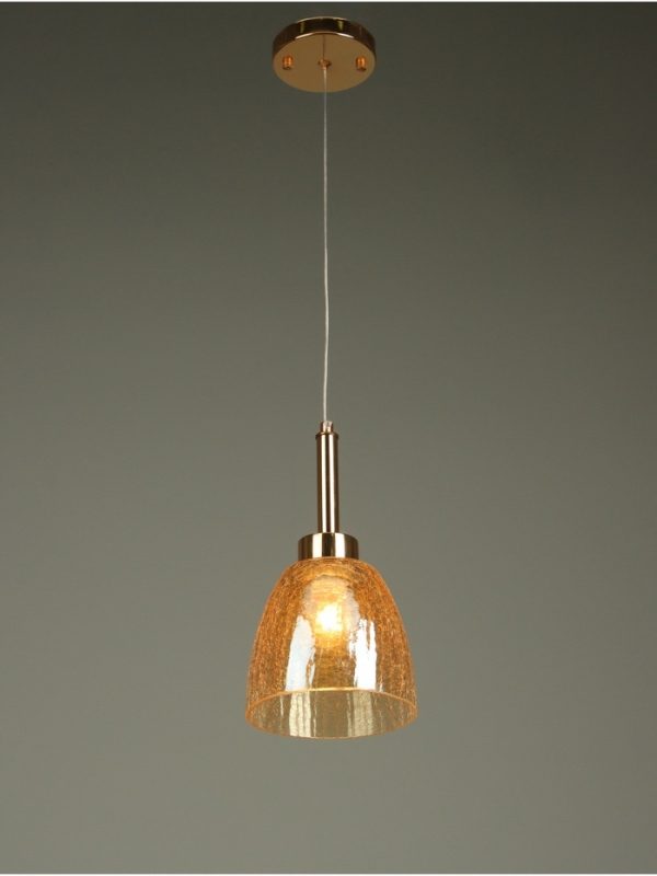 Светильник «Кейт» 1х40Вт Е27 золото 14,5х14,5х27+100см