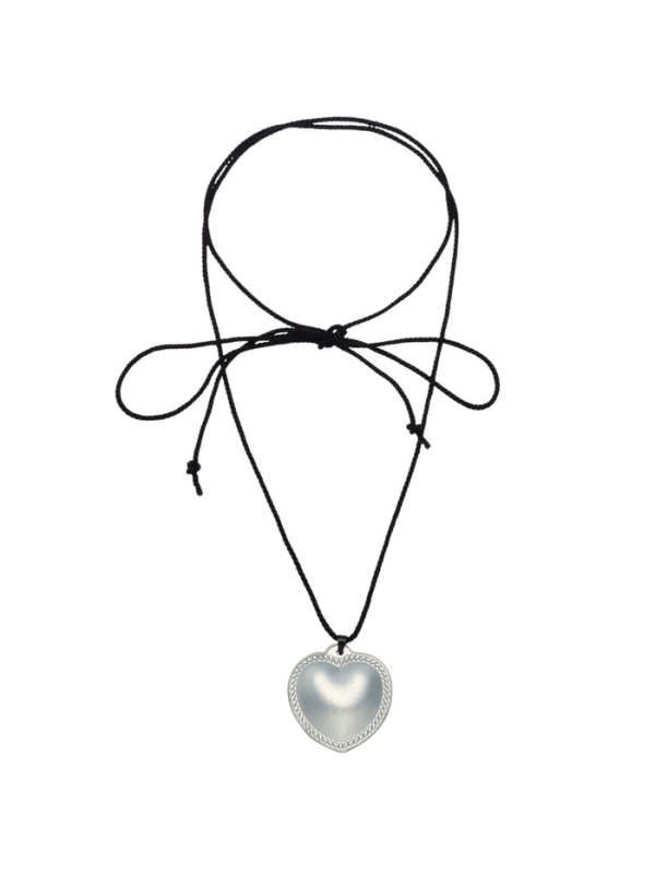 Портупея с кулоном «Сердечко» кожа, трансформер, цвет серебро, 150 см Портупея с кулоном «Сердечко» кожа, трансформер, цвет серебро, 150 см
