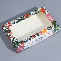 Коробка складная «Новогодняя ботаника», 20 х 12 х 4 см