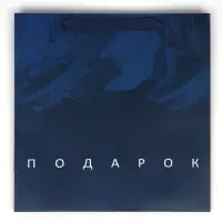 Пакет подарочный ламинированный квадратный, упаковка, &laquo;Настоящему мужчине&raquo;, 30&times;30&times;12 см
