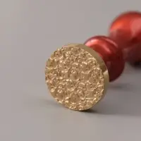 Печать для сургуча с пластиковой ручкой &laquo;Цветочки&raquo;, 6.3&times;2.5&times;2.5 см
