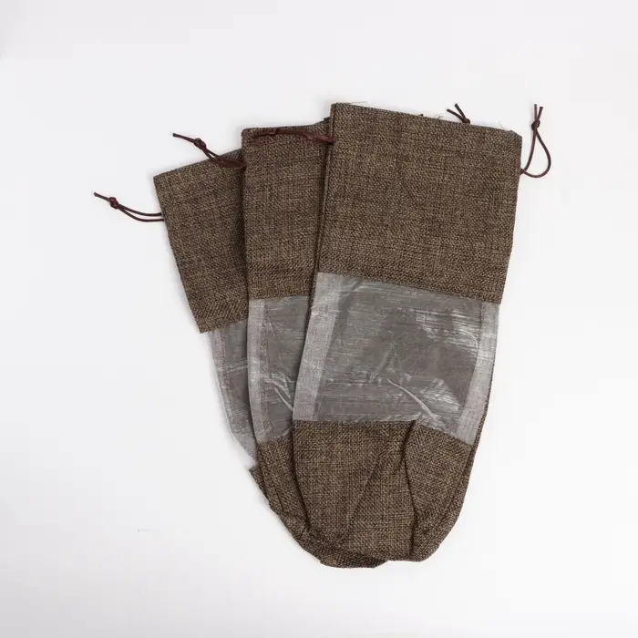 Льняной мешочек для хранения украшений, подарков, трав, 15&times;30 см, набор из 3 штук