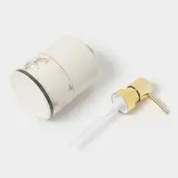 Набор аксессуаров для ванной комнаты &laquo;Афродита&raquo;, 4 предмета, дозатор 380 мл, мыльница, 2 стакана, белый