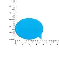 Наклейка тканевая Lunga Bubble, M, голубая