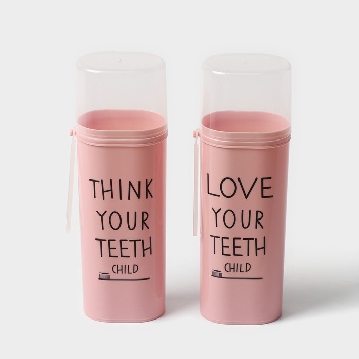 Футляр для зубной пасты и щётки, 6,3×4,5×19,8 см , цвет МИКС