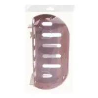 VETTA Classic Полка настенная овальная, пластик, 22x10x3 см, пудровый