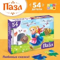 Пазлы детские сказки «Гуси-лебеди», 54 элемента