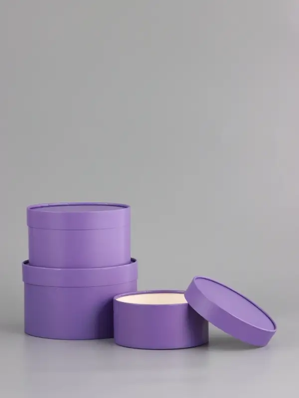 Набор подарочных коробок 3 в 1, завальцованные &laquo;Лавандовый&raquo;, 20 х 12 - 18 х 10 - 16 х 8 см