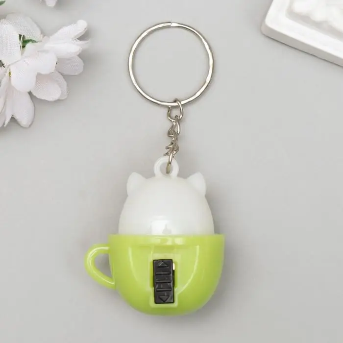 Фонарик свет на кольце Фонарик свет на кольце "Зверёк в скорлупе" МИКС 3,8х3,3х3 см