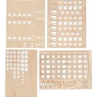 Лесная мастерская Деревянный конструктор "Хрущёвка"206 деталей