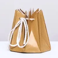Аквабокс - коробка для цветов, 14&times;14 см, крафт