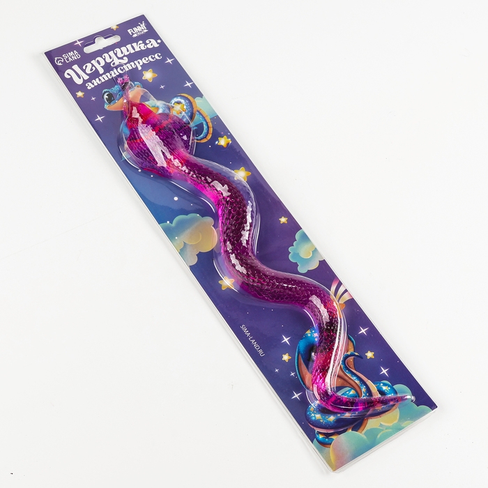 Новый год! Лизун липучка &laquo;Змея&raquo;, фасовка 200шт, на блистере