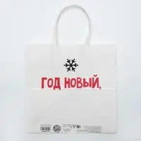 Пакет подарочный новогодний &laquo;Год Новый, а ты старый&raquo;, 22&times;22&times;11 см