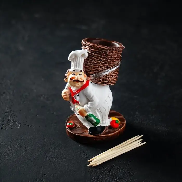 Подставка для зубочисток Доляна «Веселый повар» Подставка для зубочисток Доляна «Веселый повар»