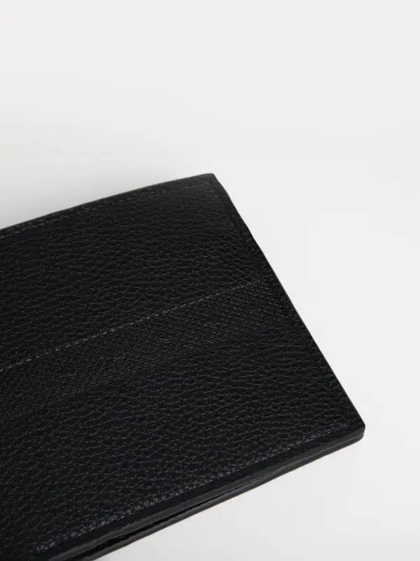 Портмоне мужское &laquo;Исам&raquo;, без застёжки, 3 отделения для карт, монет, купюр, чёрное