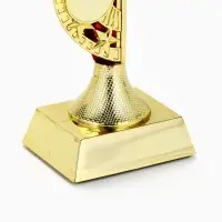 Кубок, наградная фигура &laquo;Звёзды&raquo;, с красными вставками, 15&times;7&times;5.8 см
