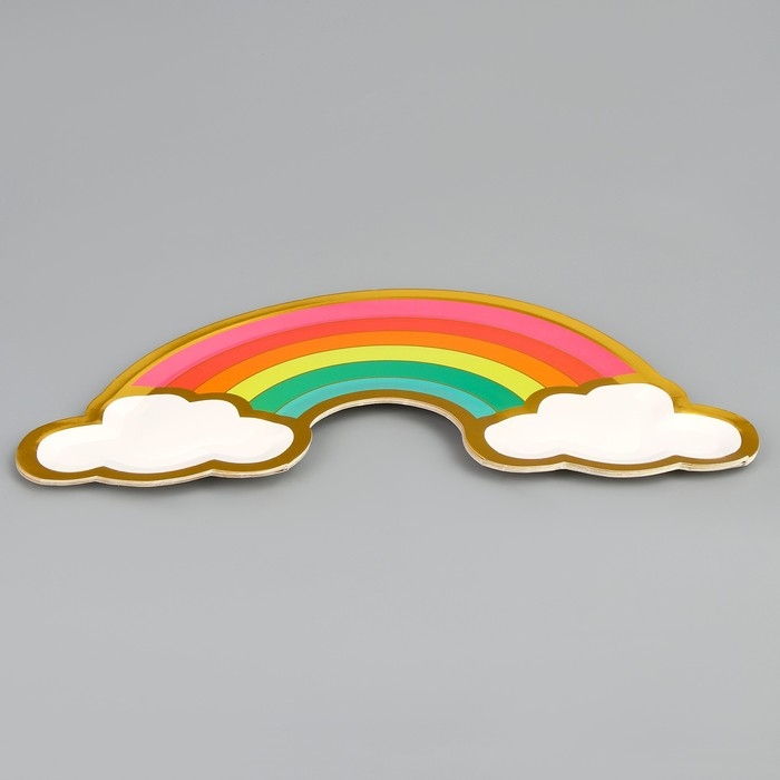 Набор одноразовых тарелок "Радуга" 6 штук