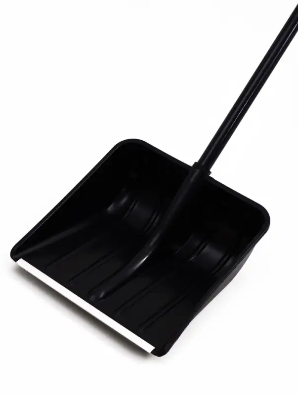 Лопата 400 х 400 мм, пластик, стальной черенок, оцинкованная планка, V-ручка GRADER