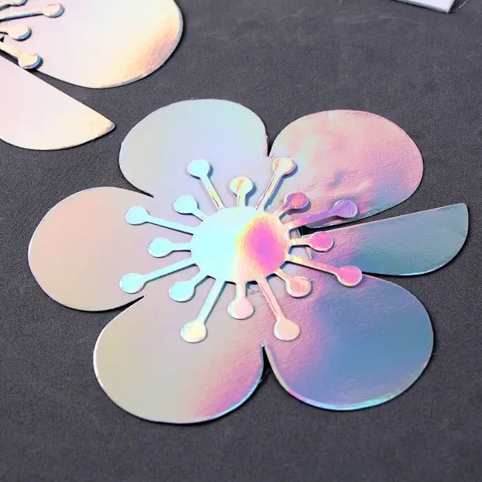 Топпер для торта «Цветы», 6 шт., перламутр Топпер для торта «Цветы», 6 шт., перламутр