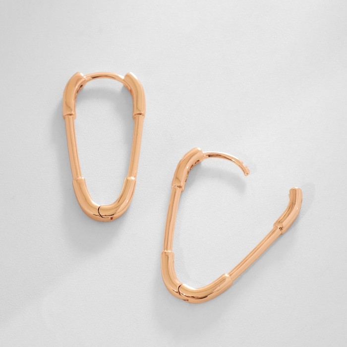 Серьги со стразами XUPING булавка чары, цвет белый в розовом золоте Серьги со стразами XUPING булавка чары, цвет белый в розовом золоте