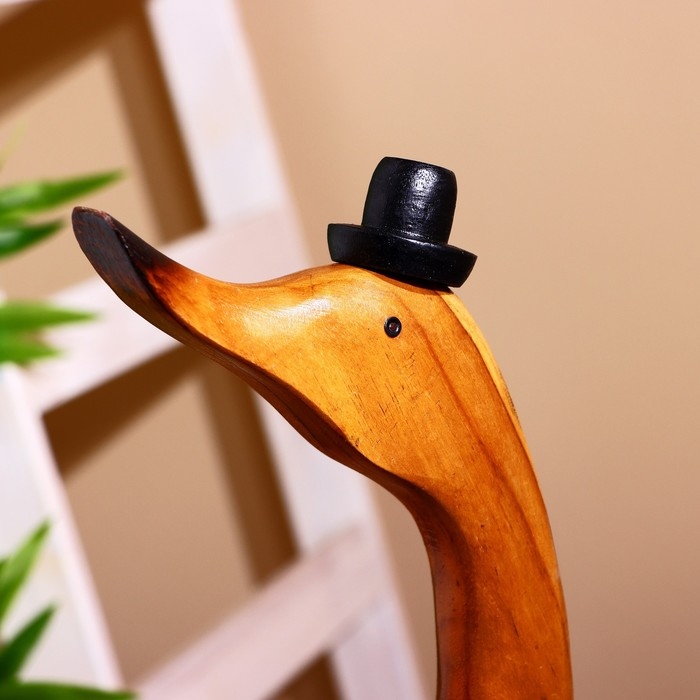 Сувенир Сувенир "Утка в костюме" дерево 60 см