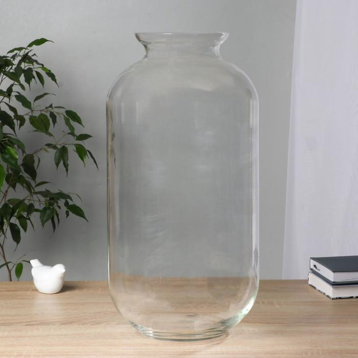 Ваза Ваза "Нордик" d-14,8см 21х51,5 см, прозрачная