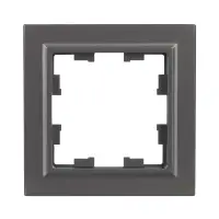 BRITE Рамка 1 пост РУ-1-БрС сталь