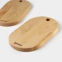 Набор деревянных менажниц и сервировочных досок на подставке Adelica, 3 шт., 25&times;14 см, 23&times;12 см, 21&times;10 см