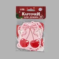 Карточки для декора &laquo;Розовый&raquo;, 10 шт.
